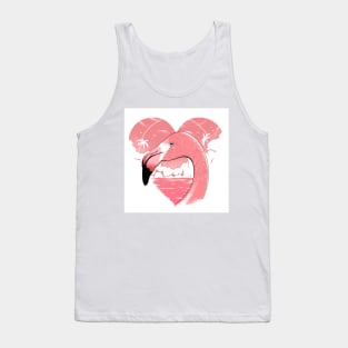 Rose Flamingo Tank Top